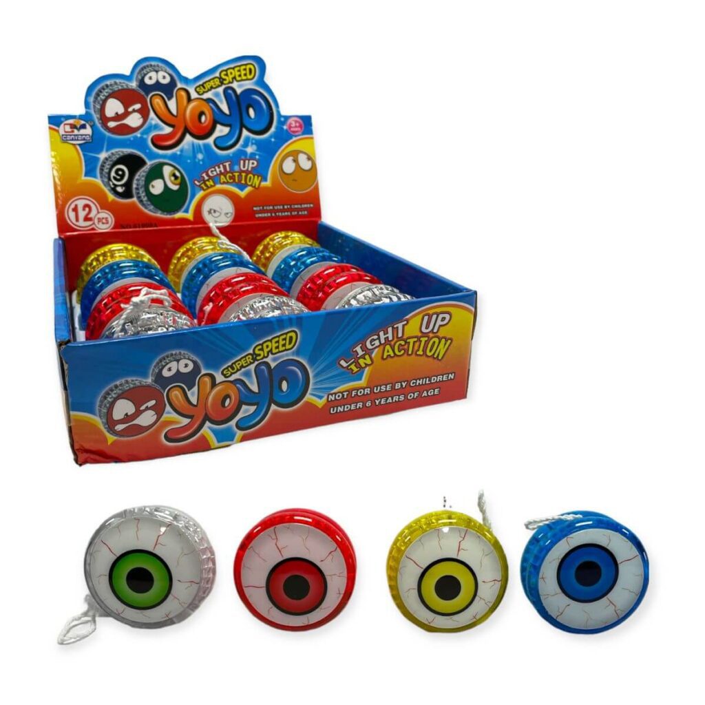 YOYO 5.5CM EYEBALL L/U CDU X 12 (CTN QTY 144) Huggables Ltd