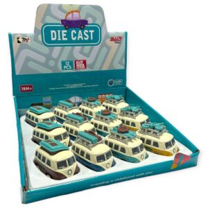HU1399-DIE CAST CAMPER VAN CDU X 12
