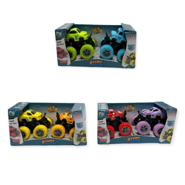 HU1407-STUNT CAR 360 DEG TWIN SET BOXED