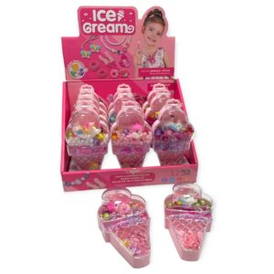 HU1411-ICE CREAM BEAD SET IN CDU X 12