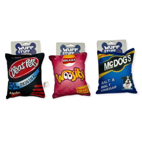 HU8003-Crinkle Dog Toy 18Cm Snack Packets