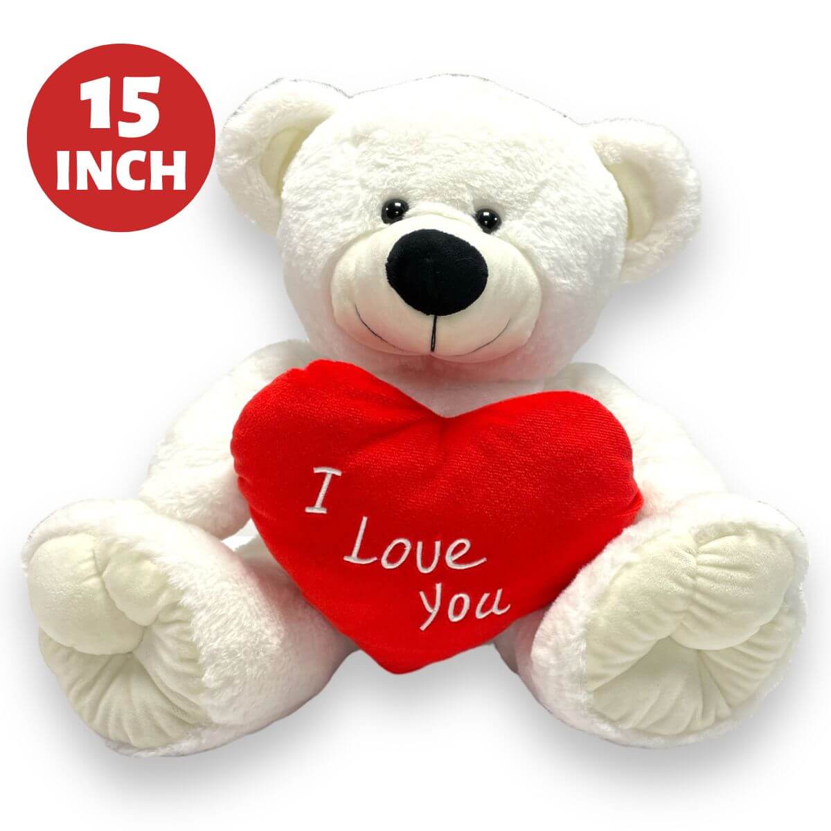 15" "I LOVE YOU" BEAR (CTN QTY 12) Huggables Ltd Importers