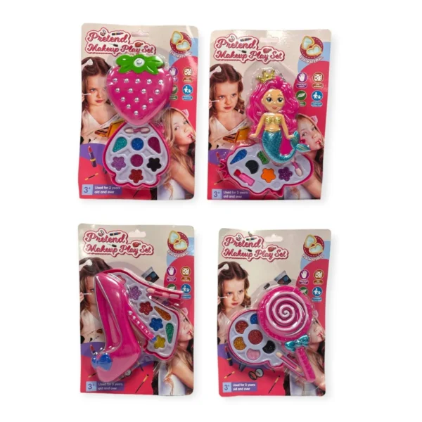 HU1481-MAKE UP SET ON CARD 4 ASSORTED