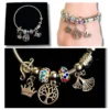 HU9296-BRACELET-CHARMS-SILVER-BOXED-4-ASSTD-COLS