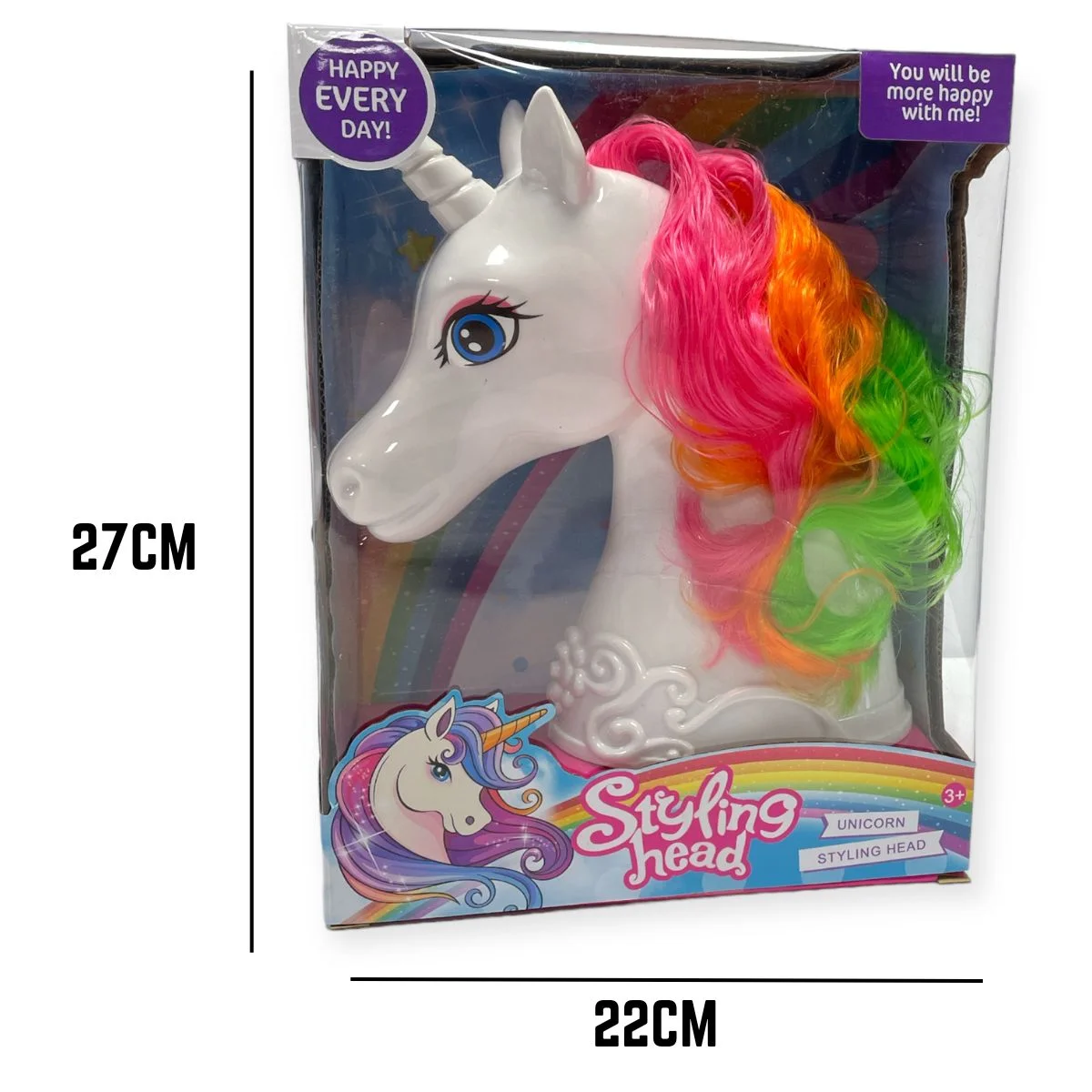 UNICORN STYLING HEAD (CTN QTY 24) - Huggables Ltd | Importers
