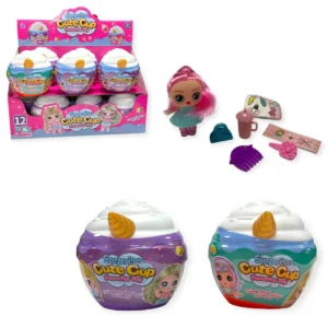 HU1565-13.6cm UNICORN CUP CAKE SURPRISE