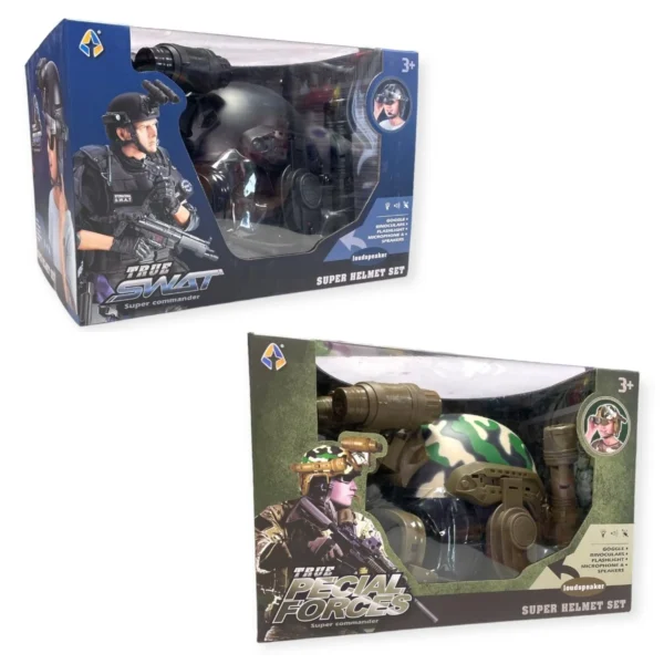 HU9268-SPECIAL OPPS HELMET POLICEARMY 2 ASSTD