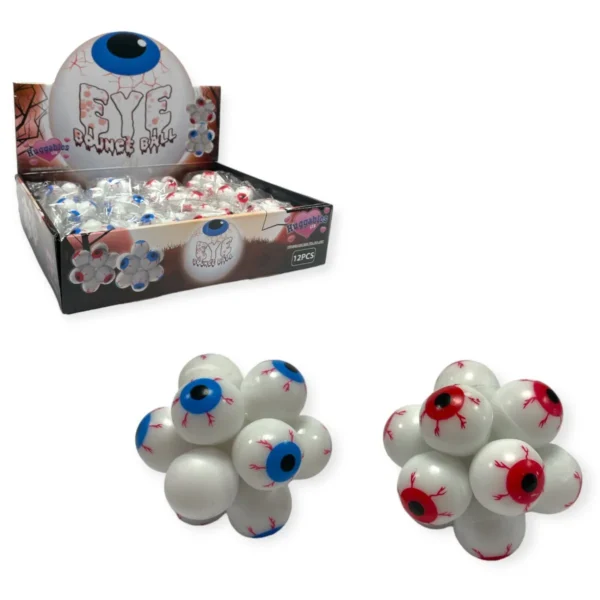 HU1585-5.5CM EYEBALL BOUNCY BALL IN CDU