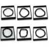 HU9298-BRACELET GRAPHITE BOXED 6 ASSORTED