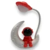 HU9437-25CM LAMP SPACEMAN ON MOON-RED