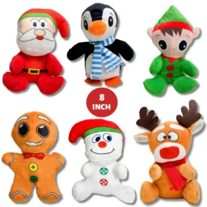 8" CHRISTMAS CHARACTERS MIX 6 ASSTD (CTN QTY 192)