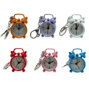 HU1567-6.5CM MINI ALARM CLOCK KEYBAG CLIP