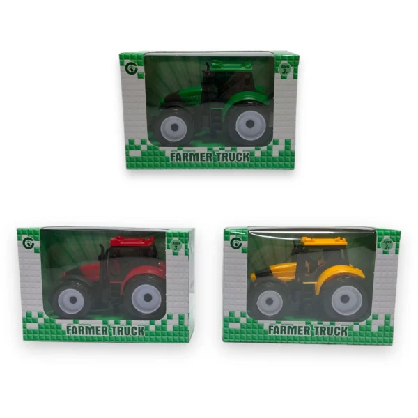 HU9162-12CM FRICTION TRACTOR 3 ASSORTED
