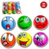 10CM PU COMICAL FACE BALL ASSORTED