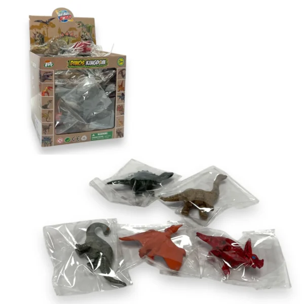 HU1601-DINOS KINGDOM 3inch DINOSAUR FIGURES IN CDU X 72