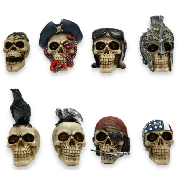 HU9400-SKULLS MIX 8 ASSTD-NEW