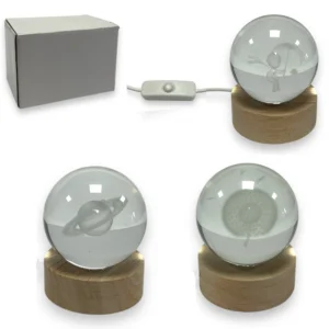 HU9486-6CM GLOBE BALL LIGHT 3 ASSTD
