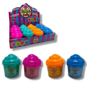 HU8109-7CM CUPCAKE PUTTY SCENTED 4 ASSTD