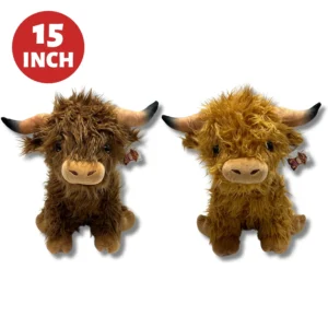 31007-15-15INCH HAMISH & HETTY HIGHLAND COWS