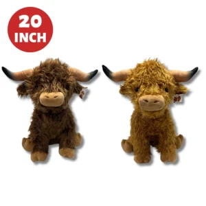 31007-20-20INCH HAMISH & HETTY HIGHLAND COWS