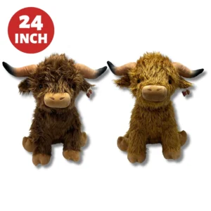 31007-24-24INCH HAMISH & HETTY HIGHLAND COWS