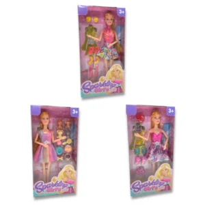 32CM SPARKLING DOLL WITH ACCESSORIES HU1626