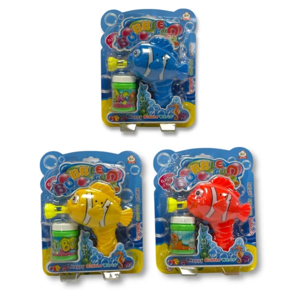 BUBBLE GUN CLOWN FISH–3 COLS-HU1630