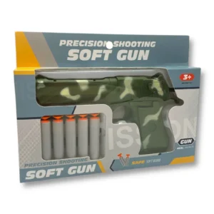 CAMOUFLAUGE SOFT HAND GUN BOXED-HU9500