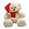 31035-1010INCH-BRUNO-XMAS-BEAR-RED-HAT-SCARF