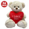 31038-24-24INCH-I-LOVE-YOU-HEART-BEAR-IVORY