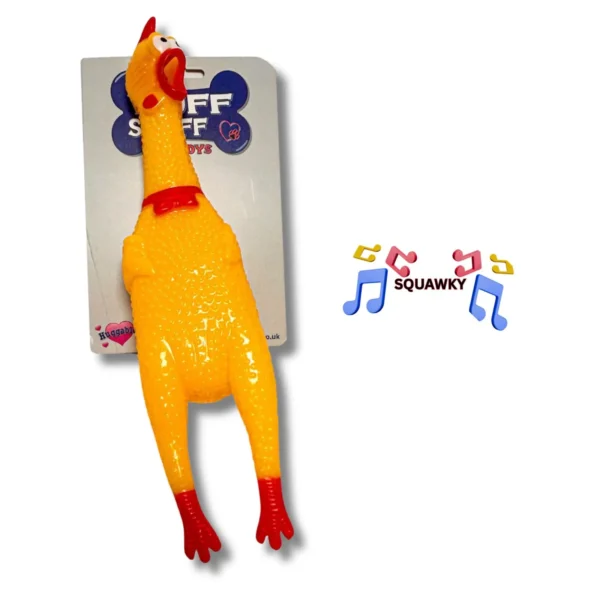 HU8156-DOG-TOY-30CM-SQUAWKY-CHICKEN