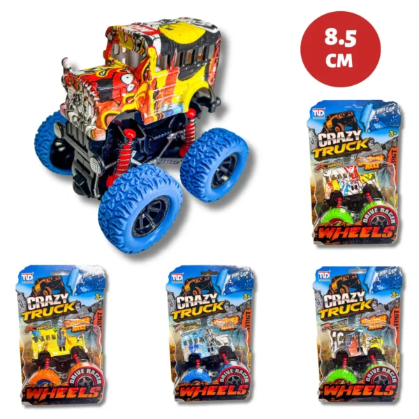 HU1649-8.5CM-FRICTION-GRAFFITI-CRAZY-JEEP-ON-CARD-CTN-QTY-72