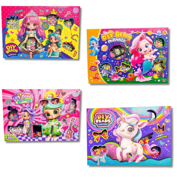 HU1662-PRINCESS-DIY-BEAD-SET-4-ASSTD-CTN-QTY-36