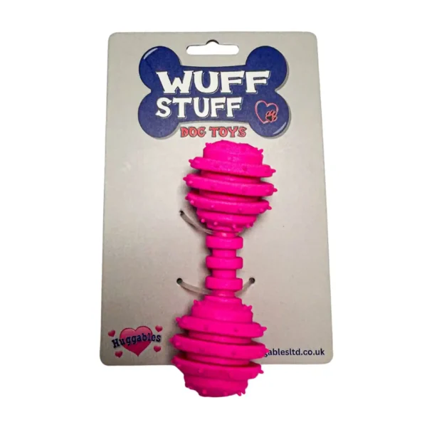 HU8152-DOG-TOY-12CM SPIKEY-DUMBELLS-ASSORTED