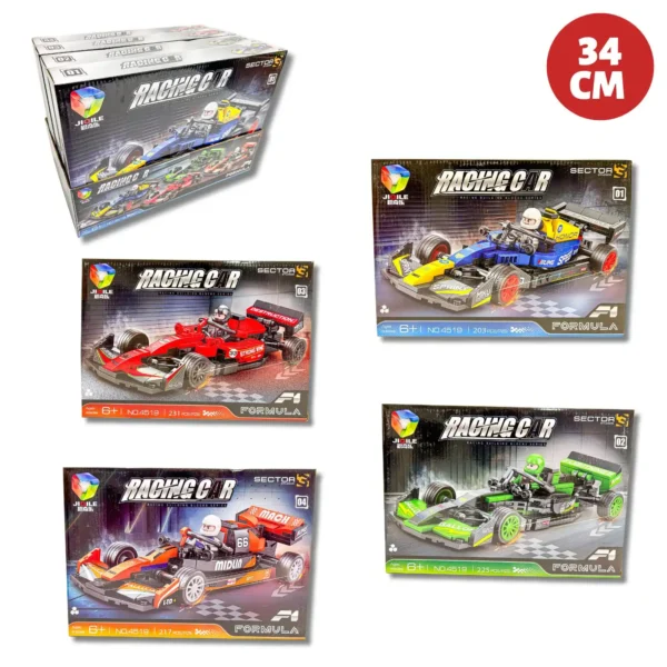 HU9512-34CM-RACING-CAR-BUILDING-BLOCKS-TECHNIQUE-CDU-X4