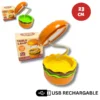 HU9519-23CM-HAMBURGER-LAMP-EXPANDABLE-BOXED-ASSTD-COLS-CTN-QTY-48-USB-RECHARGABLE