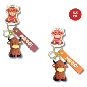 HU8144N 5-5CM-HIGHLAND-COW-KEY-FOB