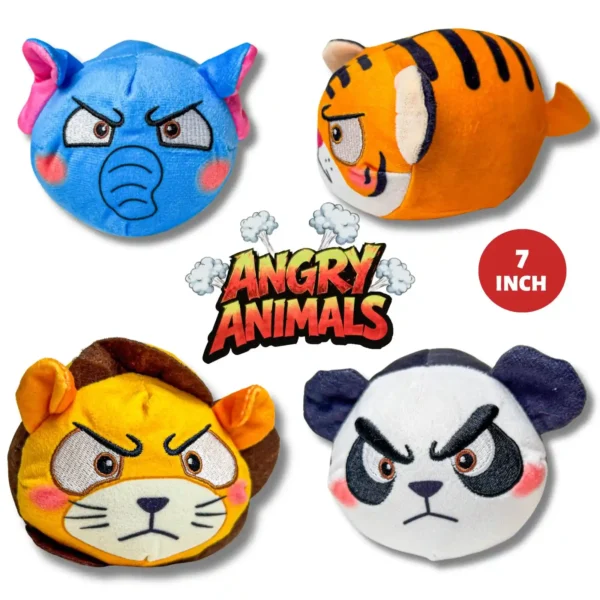 31070-7-7INCH-ANGRY-ANIMALS-ROLY-POLY-WILDLIFE-MIX