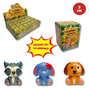 HU8180 5CM SQUISHY ANIMALS IN BLIND BOX