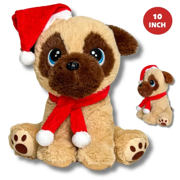 31076-10 10 SAMMY DOG WITH CHRISTMAS HAT & SCARF (CTN QTY 48)_1