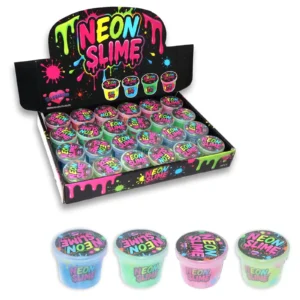 3.5CM NEON SLIME TUB CDU X 24 (CTN QTY 192)