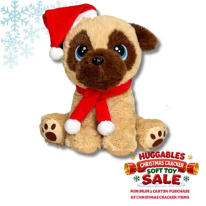 10" SAMMY DOG WITH CHRISTMAS HAT & SCARF (CTN QTY 48)  Special £1.98 price only valid when ordering 2 cartons or more on Christmas Cracker deal